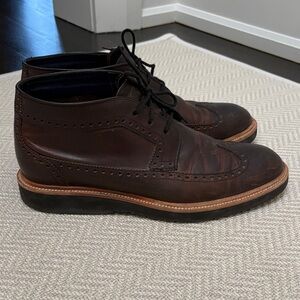 COLE HAAN Oxford Wingtip Perforated Brogue Ankle Chukka Boots